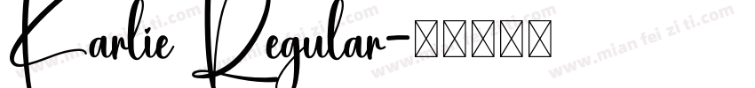 Karlie Regular字体转换